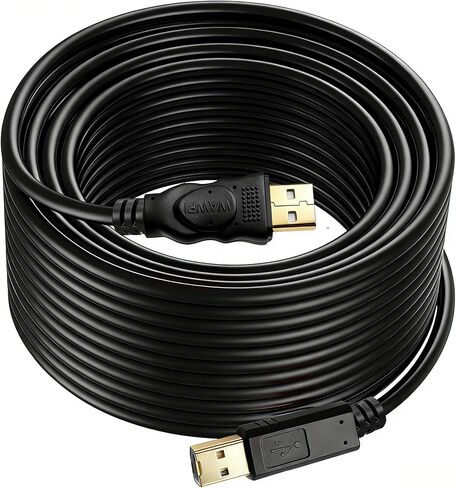 wawpi USB 2.0 Cable - A-Male to B-Male -Printer/Scanner 10 Feet (3 Meters) in Kuwait