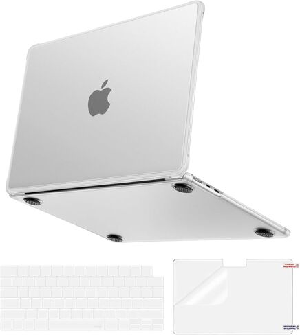 MOSISO Compatible with MacBook Air 13 inch Case 2026 2025-2022 M4 A3240 M3 A3113 M2 A2681,3 in 1 Kit Seamlessly Closes Reinforced Anti-Crack&Anti-Fingerprints Shell for MacBook Air 13.6, Pink in Kuwait