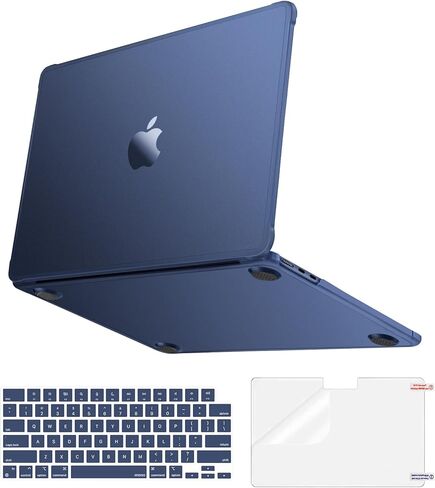 MOSISO Compatible with MacBook Air 13 inch Case 2026 2025-2022 M4 A3240 M3 A3113 M2 A2681,3 in 1 Kit Seamlessly Closes Reinforced Anti-Crack&Anti-Fingerprints Shell for MacBook Air 13.6, Pink in Kuwait