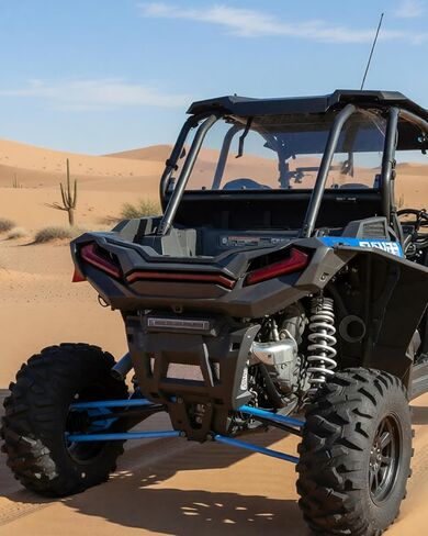 واجهة خلفية SAUTVS لملحقات Polaris RZR XP 1000/ XP TURBO/TURBO S 2019-2023، واجهة خلفية سوداء مدمجة، استبدال #5457743-070 in Saudi Arabia