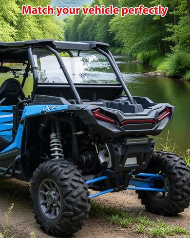 واجهة خلفية SAUTVS لملحقات Polaris RZR XP 1000/ XP TURBO/TURBO S 2019-2023، واجهة خلفية سوداء مدمجة، استبدال #5457743-070 in Saudi Arabia
