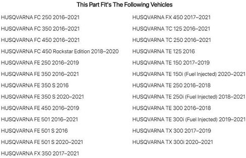 مجموعة غطاء الشوكة السفلية من Acerbis باللون الأسود - تناسب: Husqvarna FE 501 2016-2022 in Kuwait