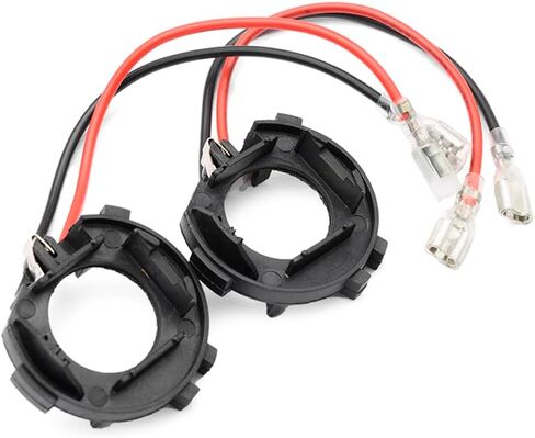 2 قطعة H7 LED HID المصباح لمبة السيارة محول حامل المقبس لشركة فولكس فاجن e-Golf Eos Golf & Golf GTI MK6 MK7 Passat SportWagen HID H7 المصباح لمبة غطاء التجنيب حامل قصاصة محول المقبس in Kuwait