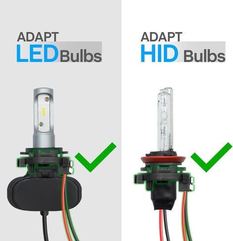 2 قطعة H7 LED HID المصباح لمبة السيارة محول حامل المقبس لشركة فولكس فاجن e-Golf Eos Golf & Golf GTI MK6 MK7 Passat SportWagen HID H7 المصباح لمبة غطاء التجنيب حامل قصاصة محول المقبس in Kuwait