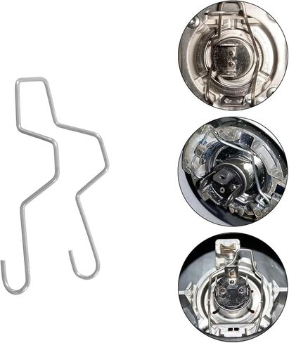 9PCS Car Bulb Retaining Spring Clips, H1/H3/H4/H7 Vehicle Headlight Clamp Retainer, Automotive Headlamp Dipped Beam Bulb Holder Clips Accessories, Universal for SUV, Sedan, Truck in Saudi Arabia