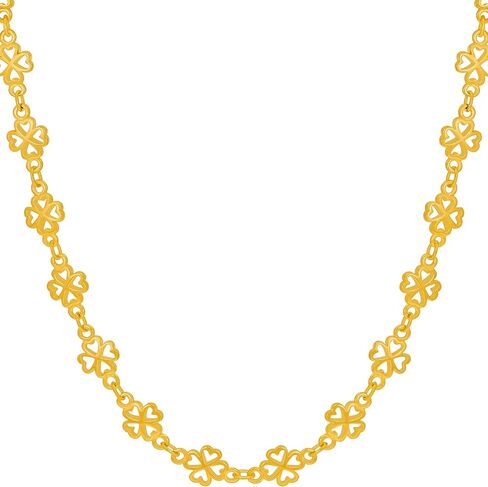 LIFETIME JEWELRY Good Luck Chain Necklace for Women and Men 24k Real Gold Plated in Kuwait