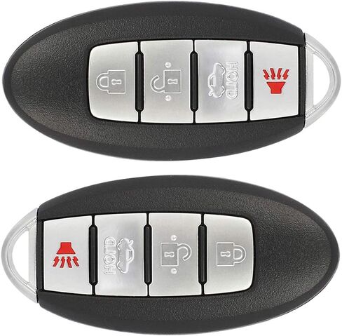 2 حزمة 4 أزرار مفتاح السيارة للتحكم عن بعد فوب 2011-2013 يصلح لإنفينيتي M37 3.7L، 2011-2013 يصلح لإنفينيتي M56 5.6L CWTWB1U787،285E3-1LL0D، 285E31LL0D، 285E31MP0D in Kuwait