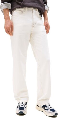 Tommy Jeans Mens Relaxed Straight Stretch Jeans in Saudi Arabia