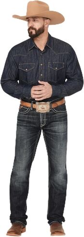 ARIAT Men's Boot Barn Exclusive Bart Keith Dark Wash Relaxed Bootcut Denim Jeans in Saudi Arabia