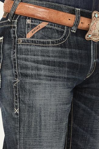 ARIAT Men's Boot Barn Exclusive Bart Keith Dark Wash Relaxed Bootcut Denim Jeans in Saudi Arabia