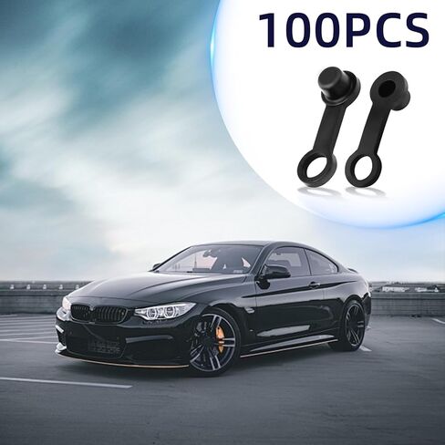 100Pcs Brake Bleeder Cap, 8mm Rubber Grease Fitting Caps Black Bleed Nipple Dust Cover with Keeper, Brake Bleed Nipple Cap for Motorcycle Motorbike Accessories in Saudi Arabia