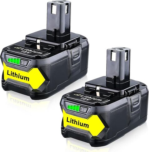 هذه 2 حزمة 6.5AH P104 P108 استبدال البطارية لبطارية Ryobi 18V P105 P102 P103 P107 P109 P122 P190 PBP005 لاستبدال Ryobi 18v بطارية ليثيوم أداة لاسلكية حزم البطاريات in Kuwait