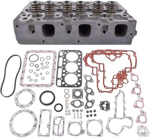 AP02 D1402 رأس الأسطوانة ومجموعة حشية كاملة متوافقة مع KH91 L2550DT L2550F 643 Zennoh L2202 يناسب أجزاء المحرك 1552103044 15521 03040 in Kuwait