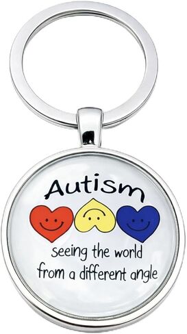 Infinity Collection Autism Awareness Keychain - Autism Jewelry, Puzzle Piece Keychain, Autism Speaks, Autism Gift in Saudi Arabia