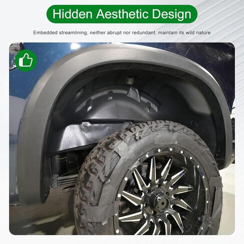 Rear Wheel Well Guard Compatible with 2019-2026 Chevy Silverado 1500 Tire Inner Fender Wheel Well Liner Replacement for 2019-2026 Chevy Silverado Accessories in Saudi Arabia