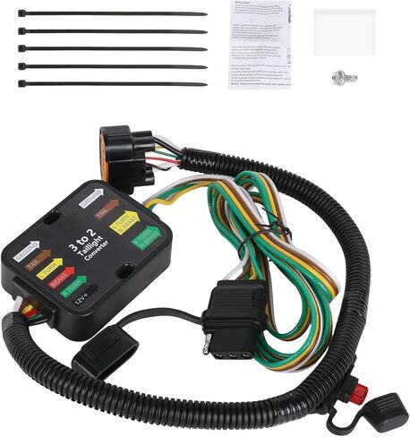 4-Pin Trailer Wiring Harness for Trailer Light Connect Compatible with Hyundai Santa Fe Tucson Palisade Santa Cruz/Kia Telluride Carnival Sorento Replacement for 56420 in Kuwait