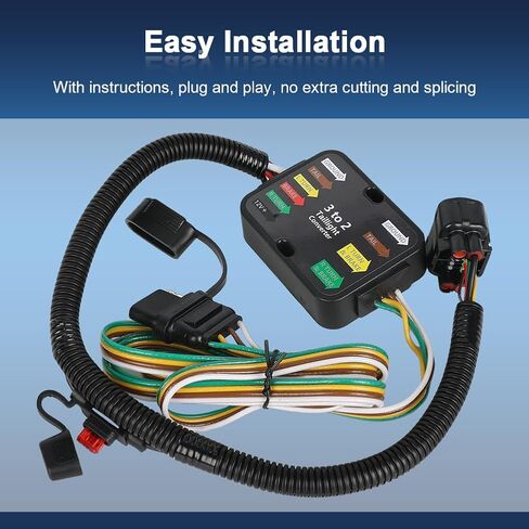 4-Pin Trailer Wiring Harness for Trailer Light Connect Compatible with Hyundai Santa Fe Tucson Palisade Santa Cruz/Kia Telluride Carnival Sorento Replacement for 56420 in Kuwait