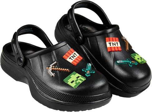 Minecraft Boys Clogs Slip On Sandals Kids Summer Shoes Outdoor Water Shoes for Pool Beach Travel Creeper Gifts for Gamers in Saudi Arabia