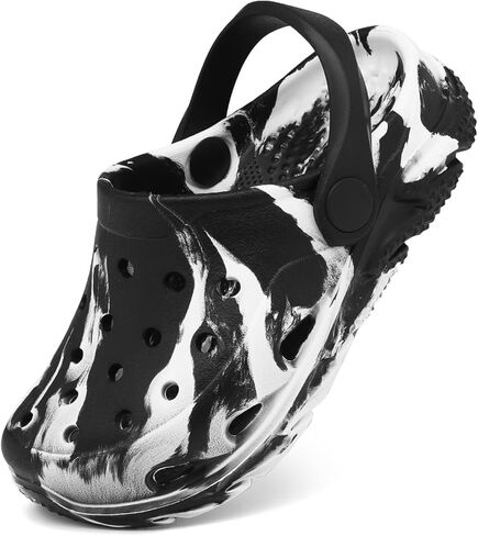 Toddler Kids Clogs Garden Shoes for Boys Girls Marbled Tie Dye Water Shoes Slip on Sandals in Saudi Arabia