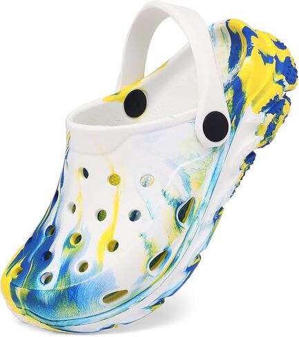 حذاء حديقة للأطفال الصغار للأولاد والبنات، حذاء مائي مصبوغ برباط رخامي سهل الارتداء in Kuwait