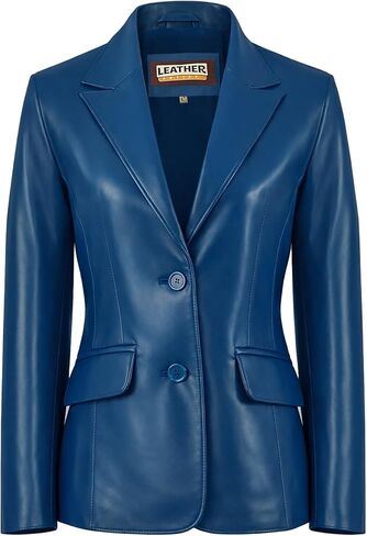 Everyday Leather Blazer Women Genuine Lambskin Leather Jacket Coat in Saudi Arabia