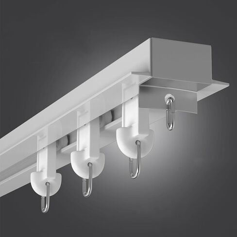 Curtain Rail, Aluminum Alloy Single Track with Quiet Pulleys, Bedroom Privacy Partition Tracks in Saudi Arabia