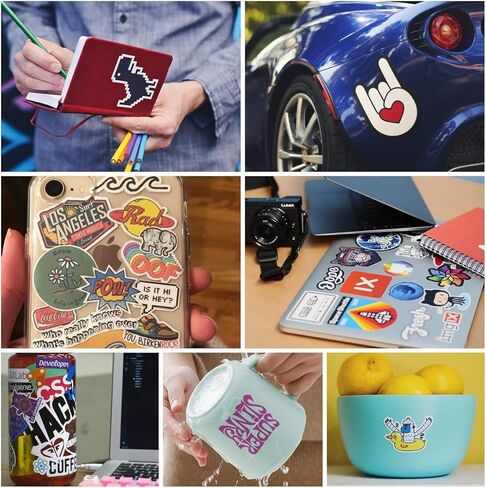 ورق ملصقات الفينيل الفاخر القابل للطباعة من JANDJPACKAGING - للطابعات النافثة للحبر والليزر - 55 عبوة من الفينيل الأبيض اللامع القابل للطباعة النافثة للحبر - يجف بسرعة ويحمل الحبر بشكل جميل in Kuwait