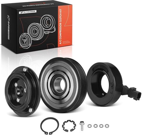 طقم قابض ضاغط مكيف الهواء A-Premium متوافق مع Ram 1500 2013 3.6L & Jeep JK Series Wrangler 2012-2017، Wrangler JK 2018 in Kuwait