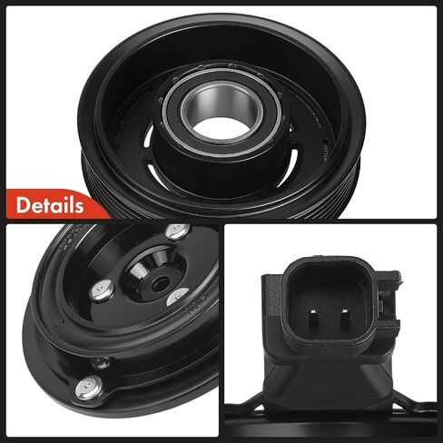 طقم قابض ضاغط مكيف الهواء A-Premium متوافق مع Ram 1500 2013 3.6L & Jeep JK Series Wrangler 2012-2017، Wrangler JK 2018 in Kuwait