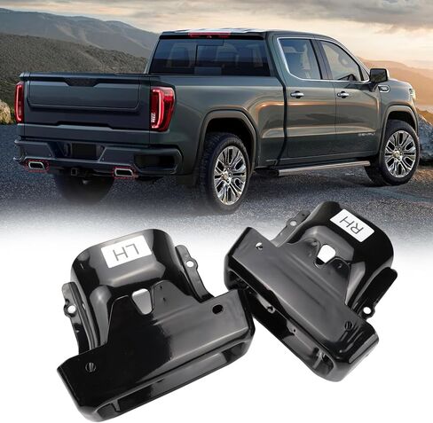 Pair Exhaust Tips Bezels Compatible with Chevrolet Chevy Silverado 1500 GMC Sierra 1500 2019 2020 2021 2022 2023 2024 84434641 84434642 2253506 in Saudi Arabia