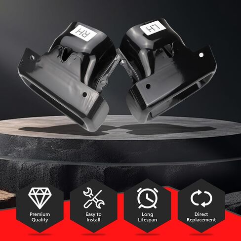 Pair Exhaust Tips Bezels Compatible with Chevrolet Chevy Silverado 1500 GMC Sierra 1500 2019 2020 2021 2022 2023 2024 84434641 84434642 2253506 in Saudi Arabia