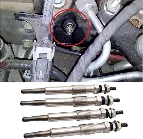4X Heater Glow Plug For FordFocus Transit Connect Fit For Mondeo Fit For Galaxy Smax Cmax 1.8 Di Tdci 1079401-M54K in Saudi Arabia
