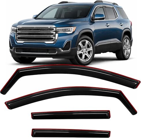 Nilight Window Rain Guards Smoke Tint, Car Window Shade for Rain/Snow, Reduce Wind Noise, Car Wash Safe in Saudi Arabia