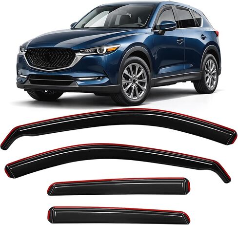 Nilight Window Rain Guards Smoke Tint, Car Window Shade for Rain/Snow, Reduce Wind Noise, Car Wash Safe in Saudi Arabia