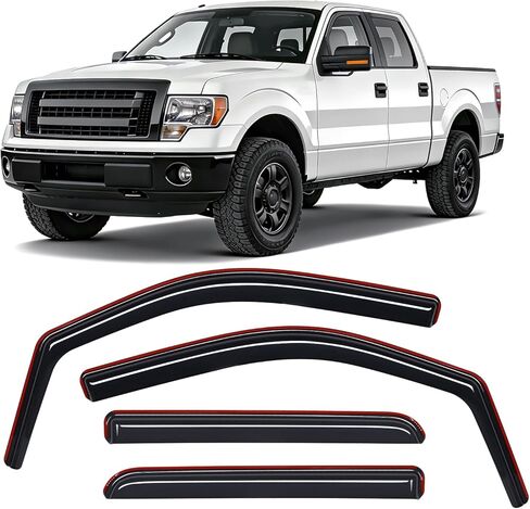 Nilight Window Rain Guards Smoke Tint, Car Window Shade for Rain/Snow, Reduce Wind Noise, Car Wash Safe in Saudi Arabia