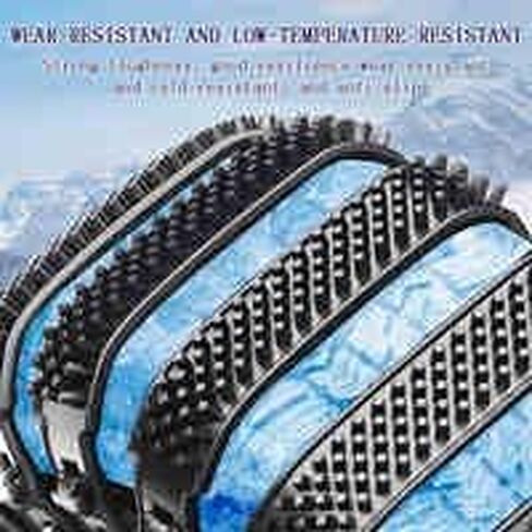 سلاسل إطارات الثلج لـ BYD Dolphin 2025، سلاسل ثلج بلاستيكية مضادة للانزلاق قابلة للتعديل في حالات الطوارئ ومضادة للانزلاق طوال الموسم لـ 165-285 مم، أسود-8 قطع in Kuwait