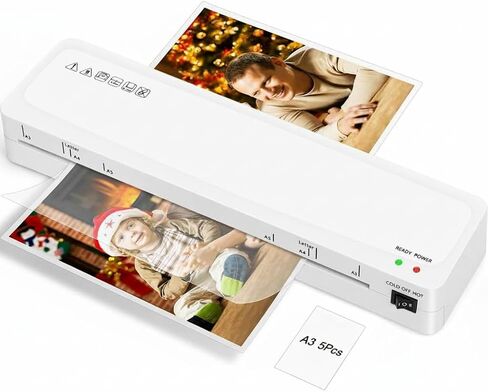 Laminator Machine, Sweleke A3 Laminating Machine with 5 Laminating Sheets, 11x 17 Thermal Lamination Machine for Home, 13 Inch Laminator Machine Hot and Cold for School Office Use in Saudi Arabia