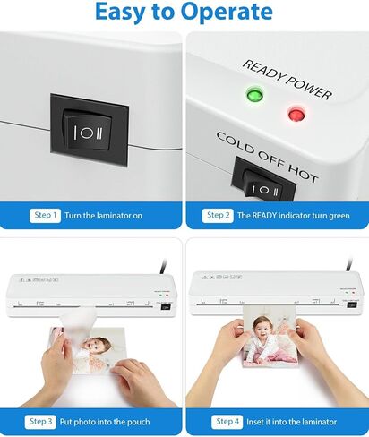 Laminator Machine, Sweleke A3 Laminating Machine with 5 Laminating Sheets, 11x 17 Thermal Lamination Machine for Home, 13 Inch Laminator Machine Hot and Cold for School Office Use in Saudi Arabia