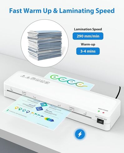 Laminator Machine, Sweleke A3 Laminating Machine with 5 Laminating Sheets, 11x 17 Thermal Lamination Machine for Home, 13 Inch Laminator Machine Hot and Cold for School Office Use in Saudi Arabia