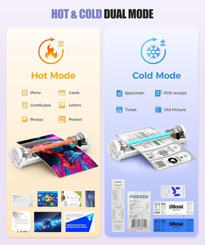 A4 Thermal Laminator with Trimmer & Corner Rounder, 9 Inch Portable Laminator Machine for Home, Office, School, Business, Anti-Jam Tech & 40 Sheets Included in Kuwait