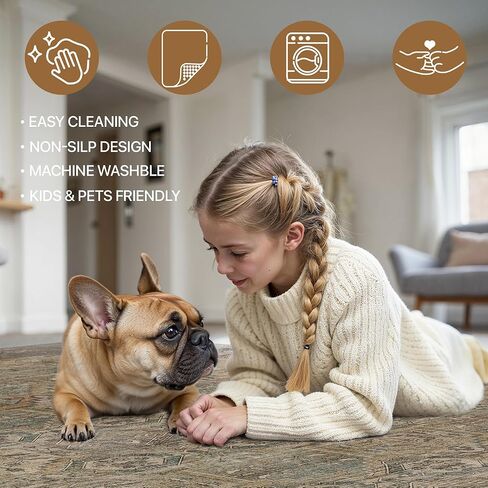 Bavni Kitchen Rug 2x5 Runner Rugs for Hallways Entryway, Washable Vintage Print Carpet, Ultra-Thin Chenille Low Pile Lightweight Rug with Non Slip Backing, Blue/Orange in Saudi Arabia