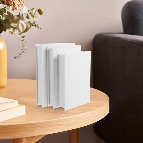 3 قطع من VOSAREA بغلاف صلب أبيض كتب فارغة مزخرفة كتب صناعية نموذج كتب بيضاء وهمية لديكور رف الكتب وكتب طاولة القهوة وديكور طاولة الدخول in Saudi Arabia