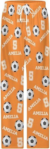 Custom Sports Pajama Pants with Name and Number, Customize Team Gift in Kuwait