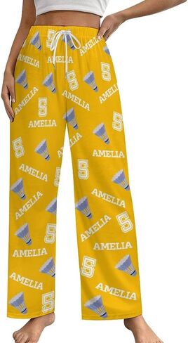 Custom Sports Pajama Pants with Name and Number, Customize Team Gift in Kuwait