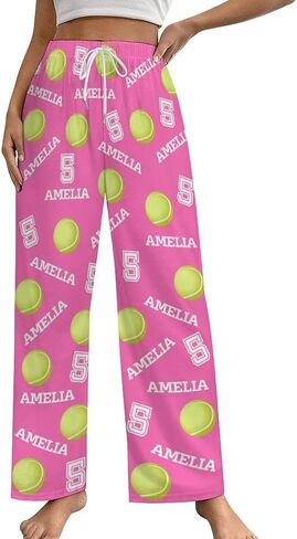 Custom Sports Pajama Pants with Name and Number, Customize Team Gift in Kuwait