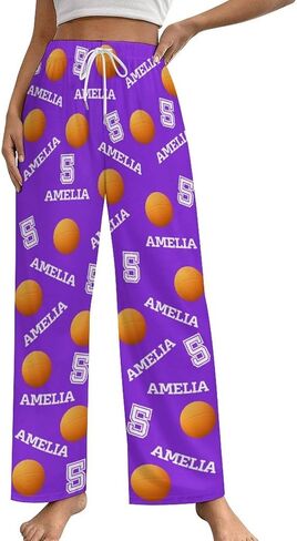 Custom Sports Pajama Pants with Name and Number, Customize Team Gift in Kuwait
