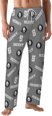 Custom Sports Pajama Pants with Name and Number, Customize Team Gift in Kuwait