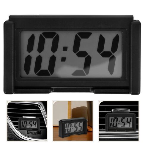 Mini Electronic Vehicle Dashboard Clock for Auto Dash Truck Dashboard Clock with LCD Display for Car Interior Accessories in Saudi Arabia