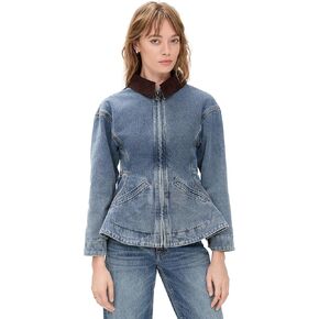 Line & Dot Women's Mottle Denim Jacket in Saudi Arabia