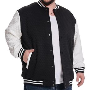 Big and Tall Varsity Jacket Men's Lightweight Letterman Style Baseball Waffle Causal College Bomber Jacket in Saudi Arabia